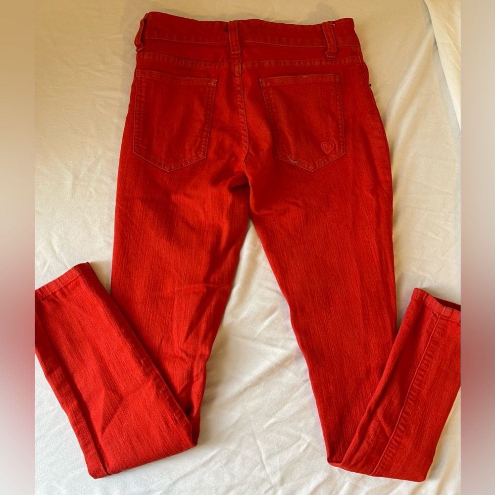 Carmar Red Skinny Jeans Size 26
